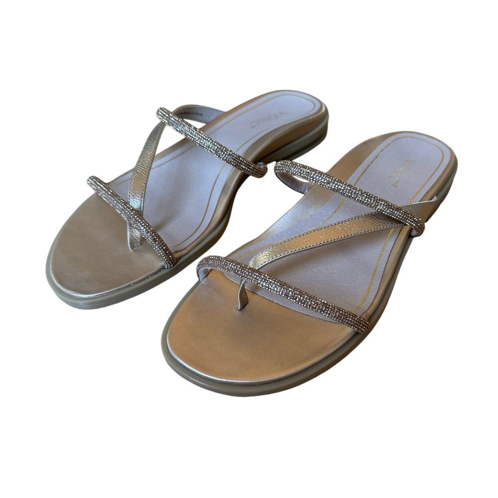 Vionic Prism Gold Metalic Sandals 8.5